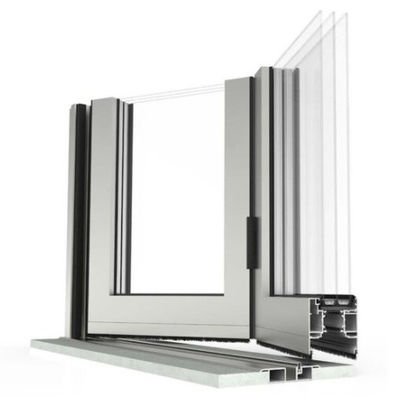 Bronze Double Glazed Bifolding Doors , Tempered Glass Aluminum Screen Door