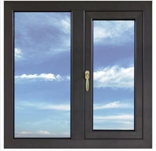 Outward Opening Aluminium Casement Windows Waterproof Hollow Glass