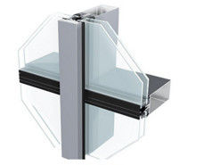 Unitized Glass Curtain Walls System Waterproof Exterior Aluminium Frame Structural Design
