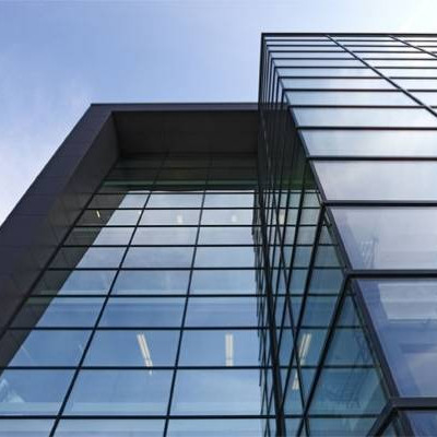 Structural Visible Frame Glazing Aluminium Curtain Wall Facade 1.5mm Thickness