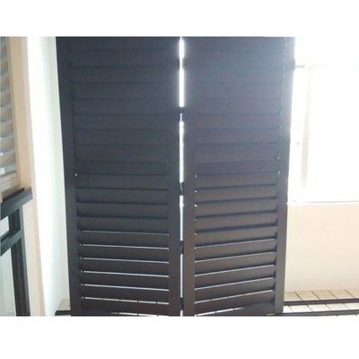 Exterior 6063 Aluminium Louvered Swing Hinged Door For Office