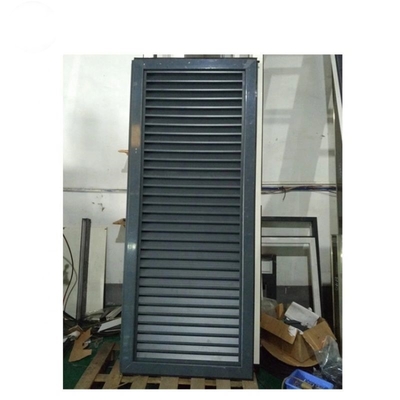 Exterior 6063 Aluminium Louvered Swing Hinged Door For Office