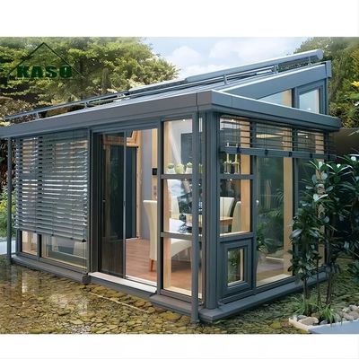 le cadre en aluminium de petit Sunroom de 1.4mm a préfabriqué la Chambre en verre