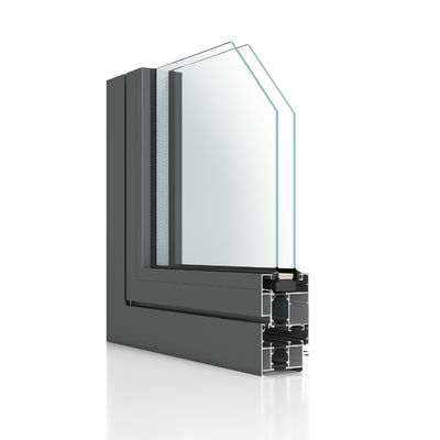Outward Opening Aluminium Casement Windows Waterproof Hollow Glass