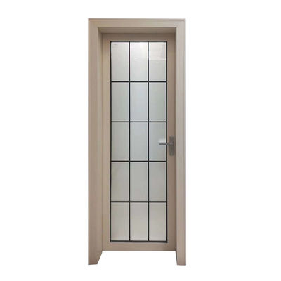 Electrophoresis Aluminum Bathroom Doors Casement With Stainless Steel Mesh