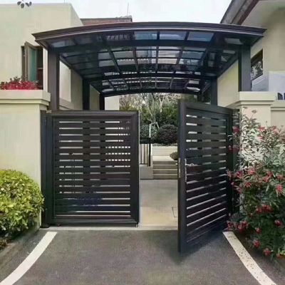 Modern Aluminium Louver Doors Retractable Sliding Anodized With Automatic System