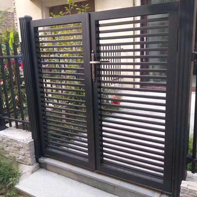 Modern Aluminium Louver Doors Retractable Sliding Anodized With Automatic System
