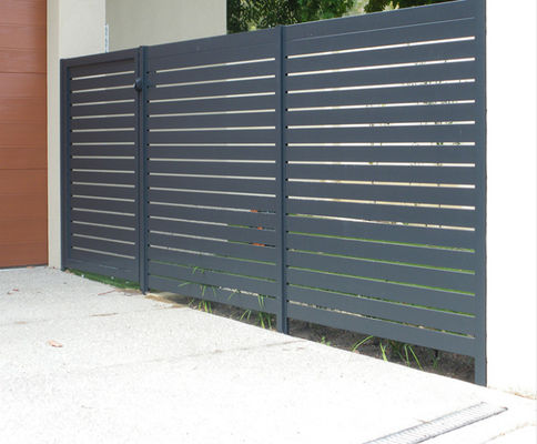 Modern Aluminium Louver Doors Retractable Sliding Anodized With Automatic System