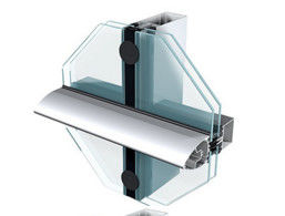 Unitized Glass Curtain Walls System Waterproof Exterior Aluminium Frame Structural Design