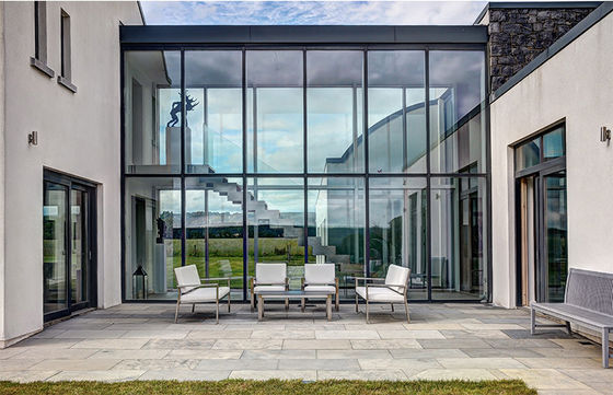 Unitized Glass Curtain Walls System Waterproof Exterior Aluminium Frame Structural Design