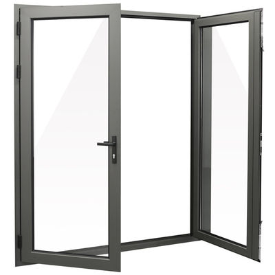 ODM Aluminium Casement Doors Vertical Opening With Corner Code Connection
