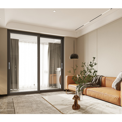 Sound Proof Sliding Aluminum Framed Glass Door For Home Australian Standard